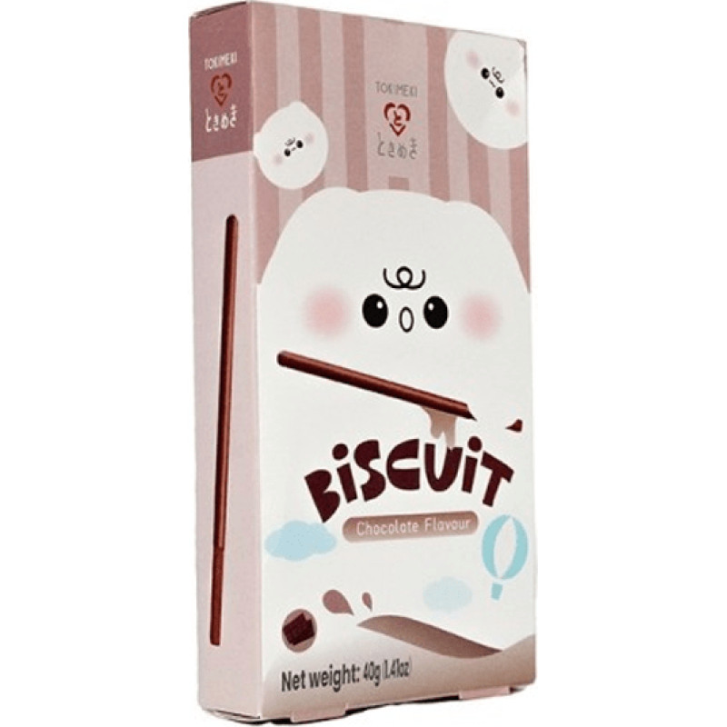 Tokimeki cookie straws in chocolate glaze 40g