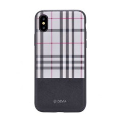 Devia Aizmugurējais vāciņš Devia Apple iPhone X Lattice case Black