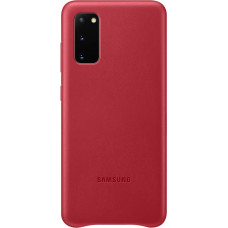 Samsung Aizmugurējais vāciņš Samsung - Galaxy S20 Leather Cover case Red