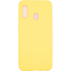 Evelatus Aizmugurējais vāciņš Evelatus Samsung A20e Soft Touch Silicone Case with Strap Yellow