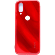 Evelatus Aizmugurējais vāciņš Evelatus Xiaomi Redmi 7 Water Ripple Full Color Electroplating Tempered Glass Case Red