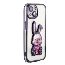 Ilike Aizmugurējais vāciņš iLike Apple iPhone 14 Silicone Case Print Desire Rabbit Purple