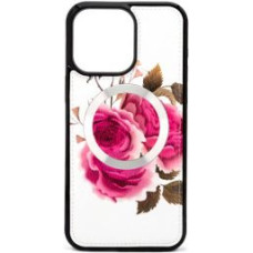 Evelatus Aizmugurējais vāciņš Evelatus Apple iPhone 15 Pro Leather Case Zipper Design Flower White