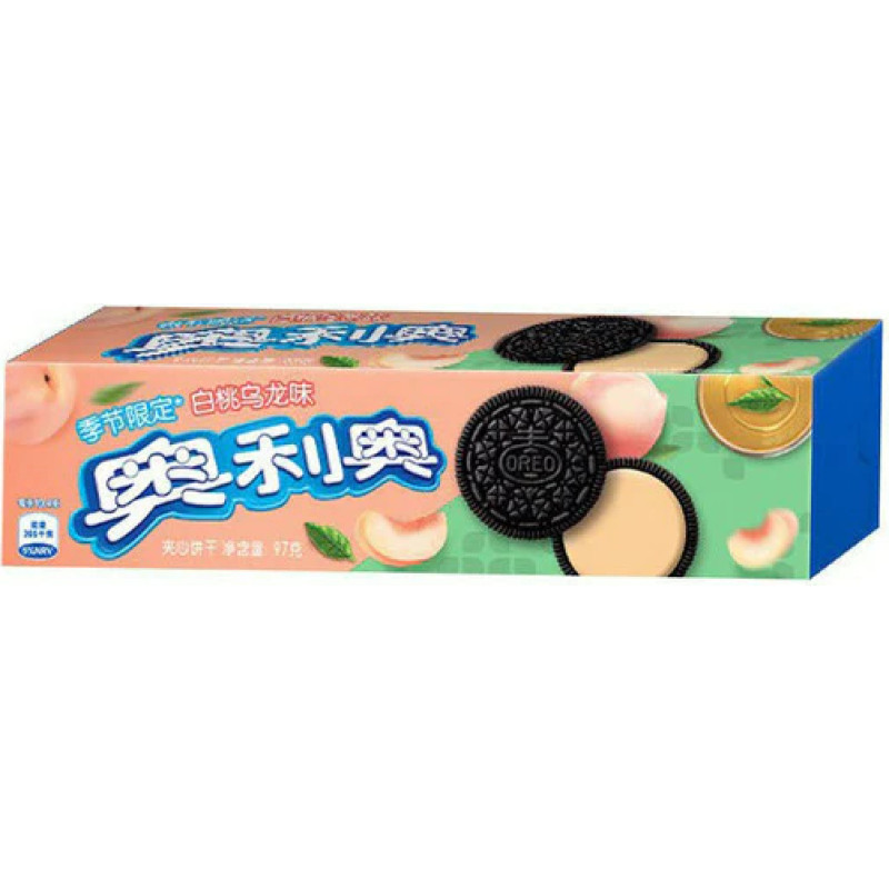 Oreo cepumi ar balto persiku Oolong tējas garšu 97g