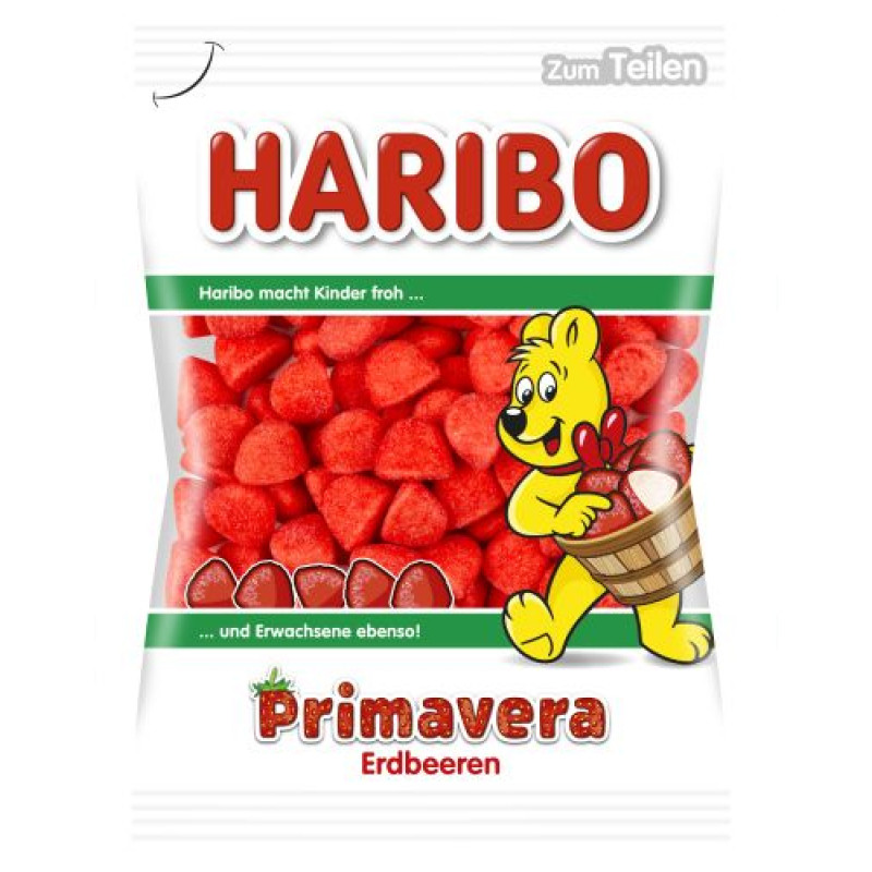 Haribo Primavera jelly candies with strawberry flavor 200g