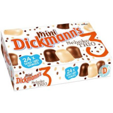 DICKMANNS Schoko Trio suflē sokolādes glazūrā 200g