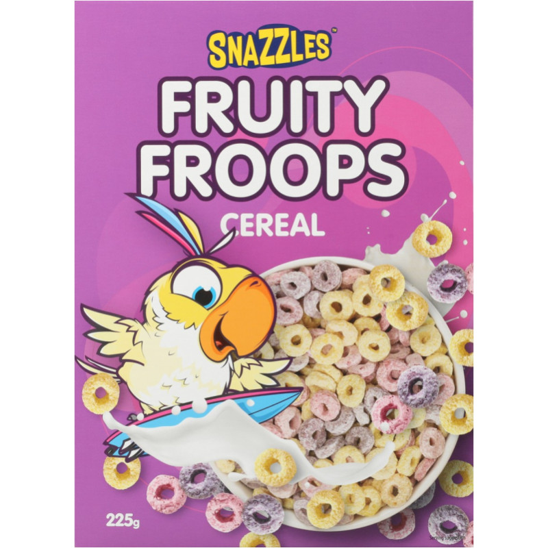 SNAZZELES Fruity Froops хлопья для завтрака 225 г