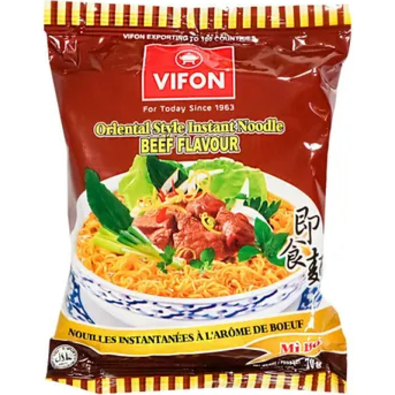 VIFON Pho Bo style rice noodles with beef flavor 70g