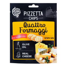 ПИЦЦЕТТА ЧИПС Quattro Formaggi хлебные снеки 70г