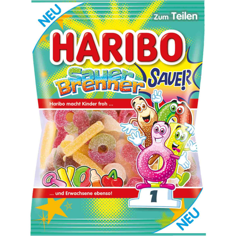 Haribo Sauer Brenner želejas konfektes 175g