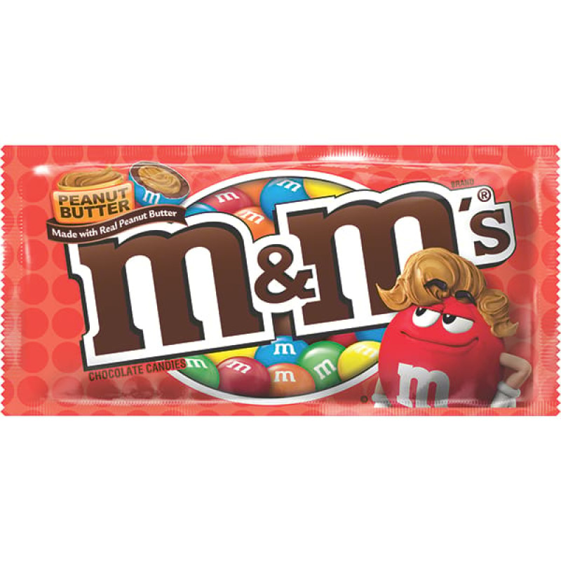 M&M'S PEANUT BUTTER šokolādes dražejas 46.2g