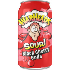 Warheads Sour Black Cherry gāzēts dzēriens ar ķiršu garšu 0.355ml