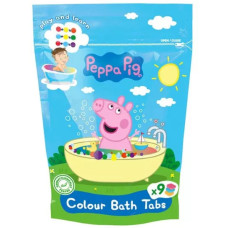 Peppa Pig ūdeni krāsojošas tabletes vannai 9gab, 144g