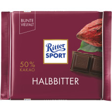 Ritter Sport Halbbitter dark chocolate 100g