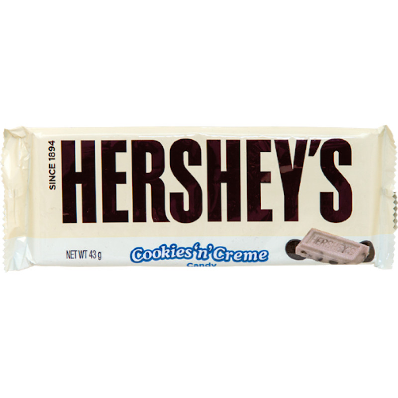 Šokolāde HERSHEY'S COOKIES N CREME ŠOKOLĀDE 43g