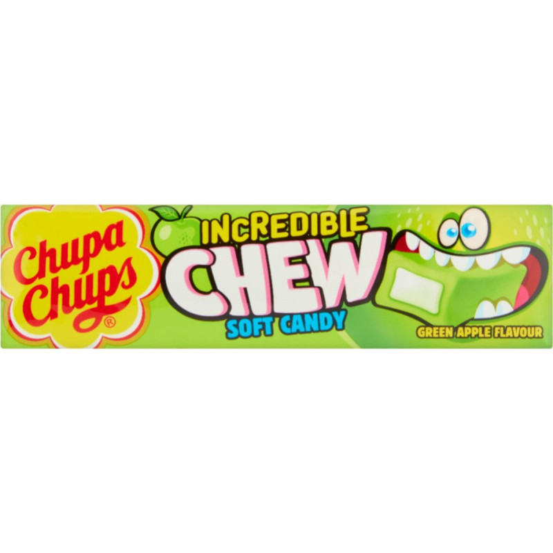 CHUPA CHUPS Incredible Apple Chew chewable candy 45g