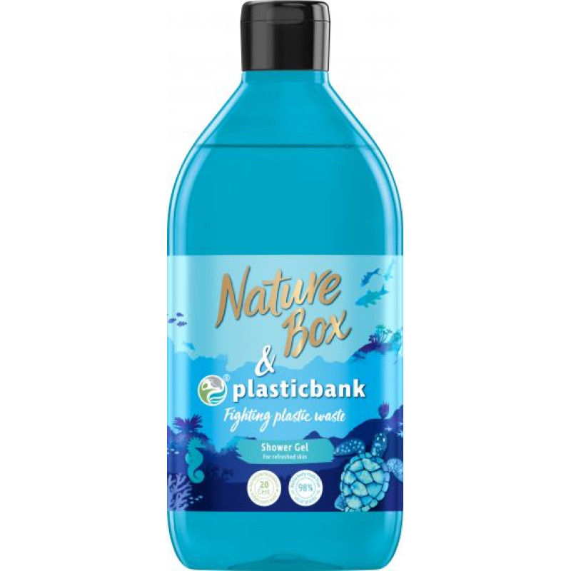 Nature box Social Plastic dušas želeja 385ml