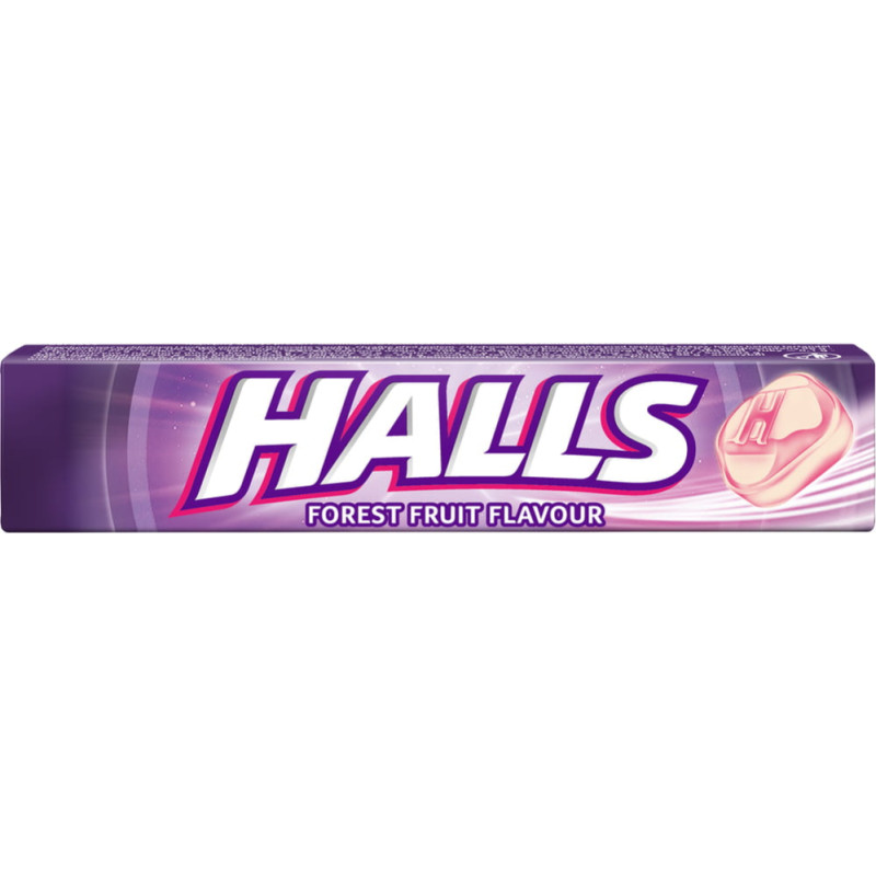 Halls Forest Fruit Flavour lollipops with forest berry flavour 33.5g