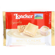 LOACKER Speciality baltās šokolādes tāfelīte White Creme 55g