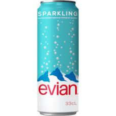 Evian carbonated mineral water 0.33L