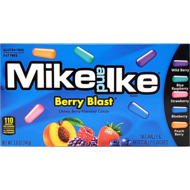 MIKE AND IKE (BERRY BLAST) želejkonfektes ar ogu garšu 141g