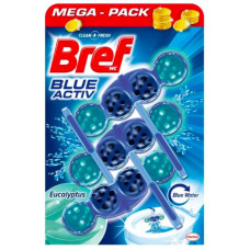 Bref Blue Eucalyptus toilet flush block with eucalyptus 2x50g