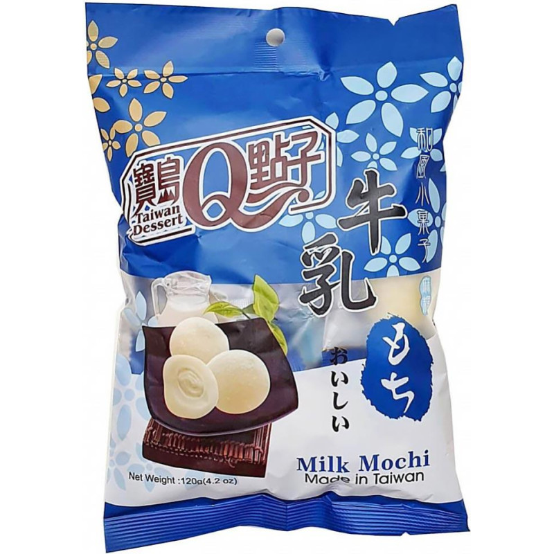 TW Mochi rīsu miltu deserts ar piena garšu un piena krēmu 120g