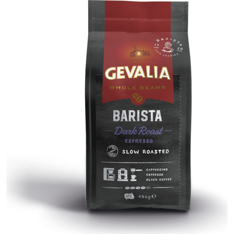 Кофе Gevalia Barista Dark Roast Espresso в зернах 450г