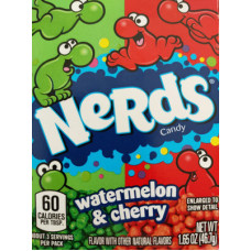 NERDS arbūzu un ķiršu garšas konfektes 46.7g