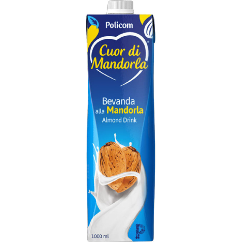 Cuor di Mandorla Almond Milk, mandeļu piens 4%, 1000ml