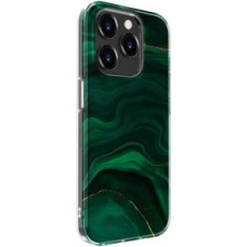 Evelatus Aizmugurējais vāciņš Evelatus Apple iPhone 15 Pro PC Customized Print Design Marble Green