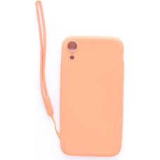 Evelatus Aizmugurējais vāciņš Evelatus Apple iPhone XR Soft Touch Silicone Case with Strap Pink