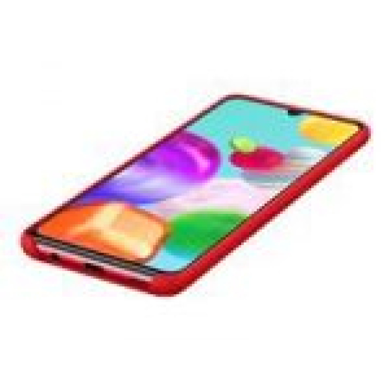 Samsung Aizmugurējais vāciņš Samsung - Galaxy A41 Silicone Cover case Red