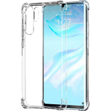 Evelatus Aizmugurējais vāciņš Evelatus Huawei P30 Lite Military Shockproof Silicone Case TPU Transparent