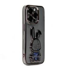 Ilike Aizmugurējais vāciņš iLike Apple iPhone 14 Pro Silicone Case Print Desire Rabbit Black