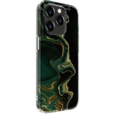 Evelatus Aizmugurējais vāciņš Evelatus Apple iPhone 15 Pro PC Customized Print Design Marble Dark Green