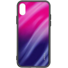 Evelatus Aizmugurējais vāciņš Evelatus Samsung Galaxy A70 Water Ripple Gradient Color Anti-Explosion Tempered Glass Case Gradient Pink-Purple