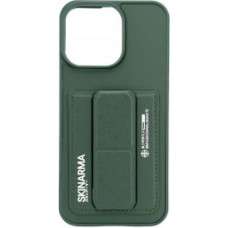 Ilike Aizmugurējais vāciņš iLike Apple iPhone 15 Pro Max LEATHER HIDDEN POCKET STAND COVER Green