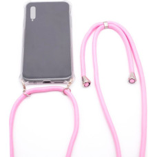 Evelatus Aizmugurējais vāciņš Evelatus Samsung A50 Case with rope Pink Transparent