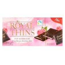 Šokolādes ar aveņu pildījumu Royal Thins Himbeere 200g