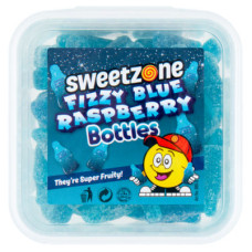 Sweetzone želejas konfektes ar zilo aveņu garšu 170g