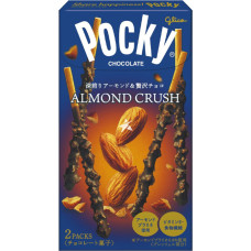 Pocky cepumu nūjiņas ar šokolādes garšas krēma un mandeļu gabaliņu pārklājumu 46g