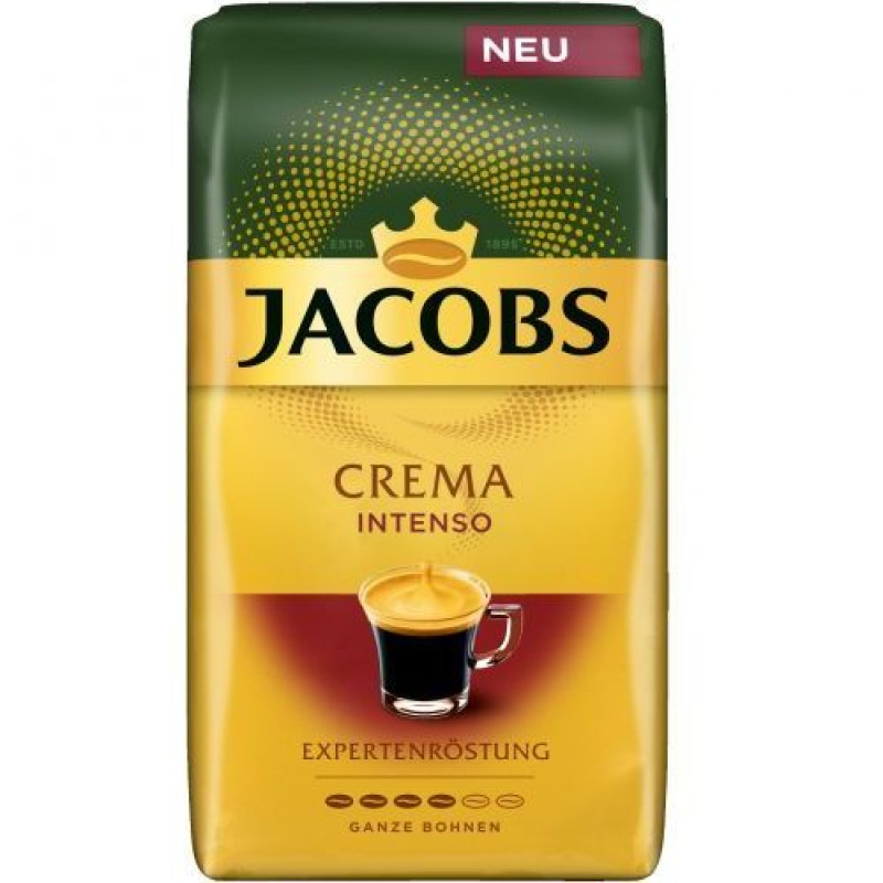 Jacobs Crema Intenso Expertenrostung kafijas pupiņas 1kg