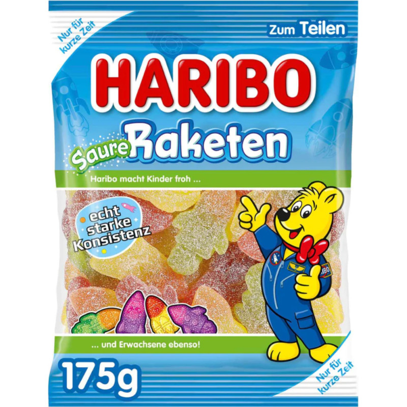 HARIBO Sauer Raketen jelly candies 175g