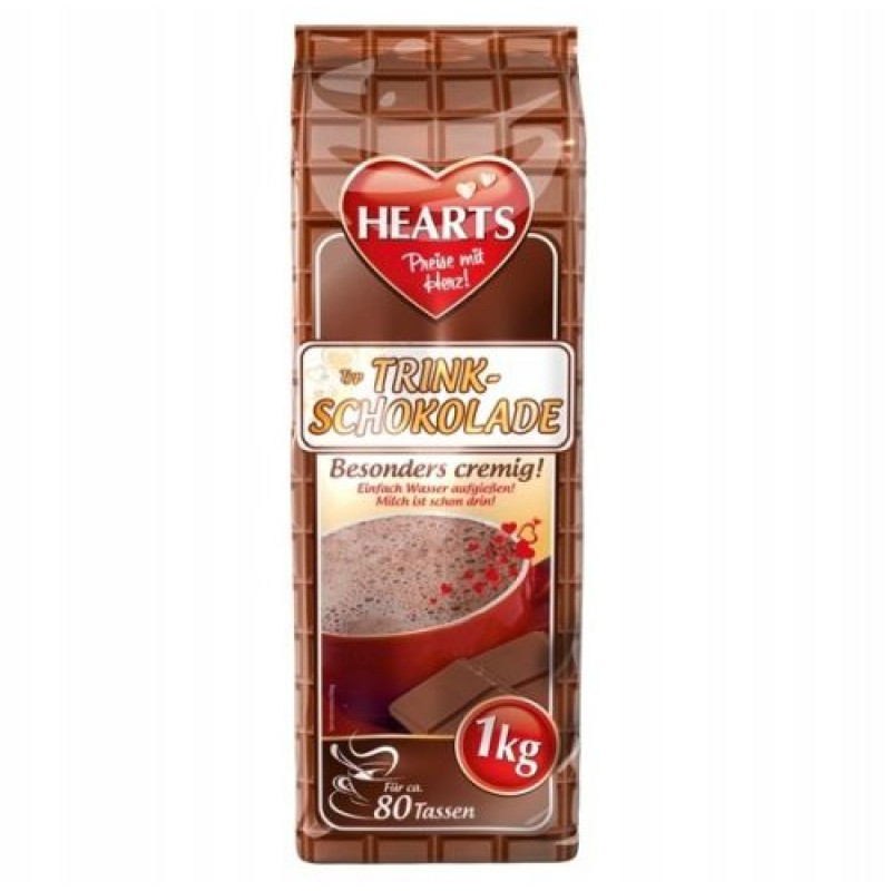 Hearts Trink mix for making chocolate drink 1kg