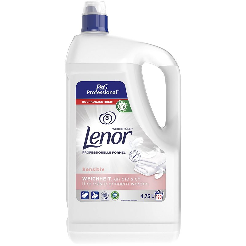 Lenor Sensitive veļas mīkstinātājs 4.75L, 190x