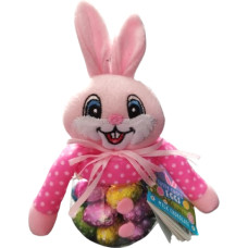 BECKY'S Easter Bunny Felt Figure Filled with Chocolate Eggs 150g