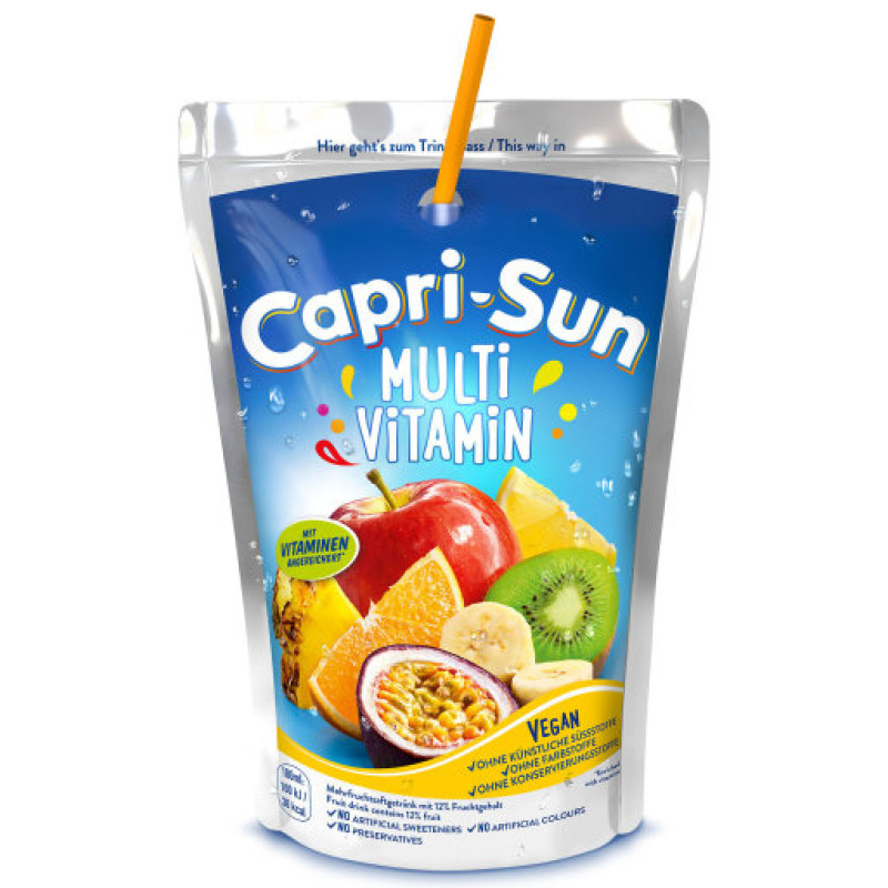 Capri-Sun Мультивитаминный сок с трубочкой 200мл