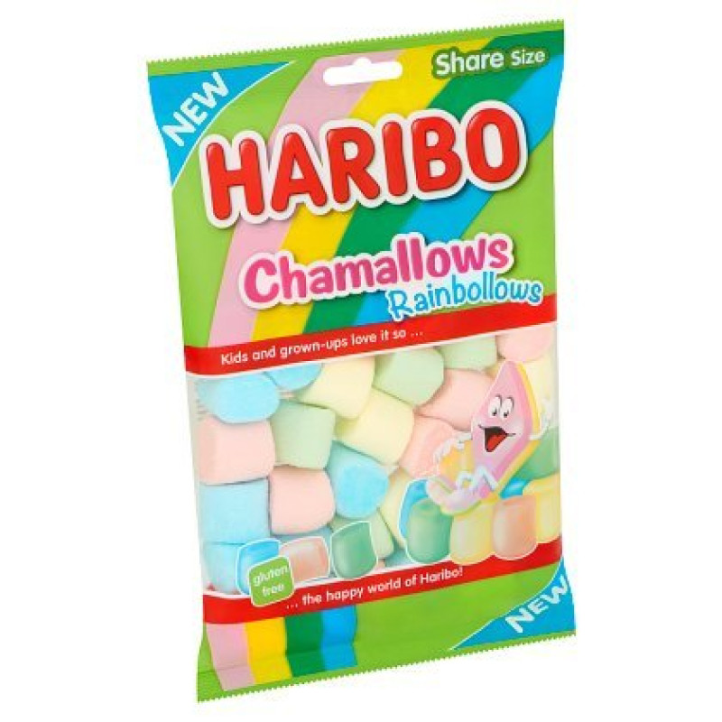 Haribo Chamallows Rainbollows Foams marshmallow candies 175g