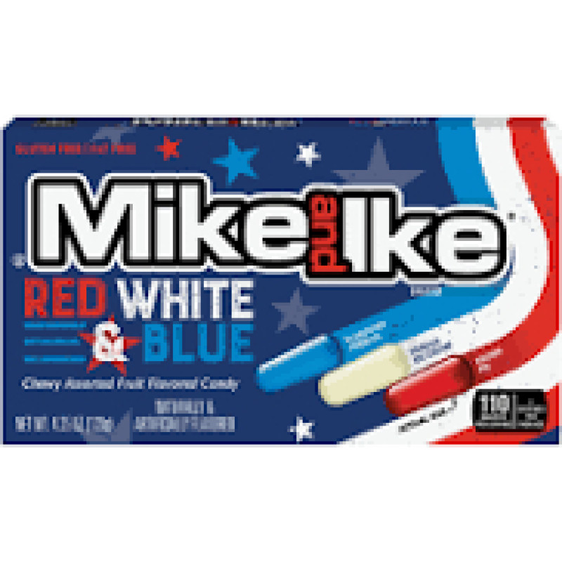 MIKE AND IKE Red, White and Blue košļājamās konfektes 120g